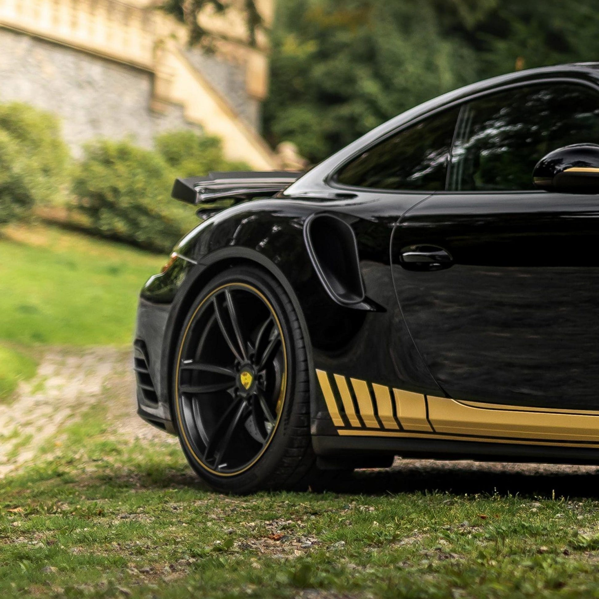 MANHART MHR991TS91221 TECHART FORMULA IV RIM SET FOR PORSCHE 911 TURBO (S)  SILK MATTE BLACK