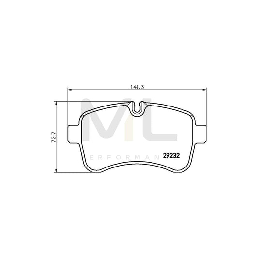 Hella 8DB 355 005-551 Brake Pad Set For Iveco Daily Prepared For Wear Indicator, With Brake Caliper Screws, With Accessories | ML Performance Car Parts