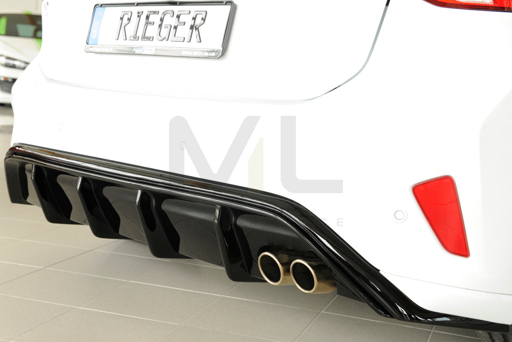 Rieger 00088193 Ford DEH Focus 4 Rear Diffuser (Inc. Focus 4 ST) 2 | ML Performance UK Car Parts
