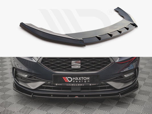 Maxton Design SE-LE-4-FR-FD1T Front Splitter V1 Seat Leon Fr MK4 (2020-) | ML Performance UK Car Parts