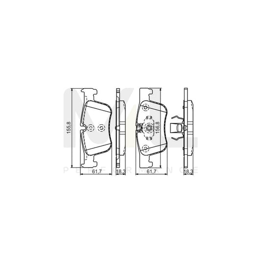 Bosch 0986Tb3188 Brake Pad Set  | ML Performance Car Parts