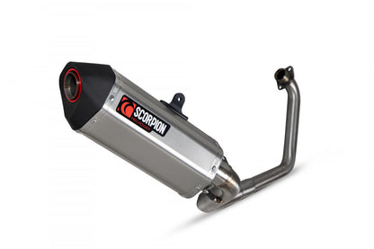 Scorpion RHA183SYSSEO Honda CB125 R Serket Parallel Full System - Brushed Stainless Steel Sleeve | ML Performance UK UK