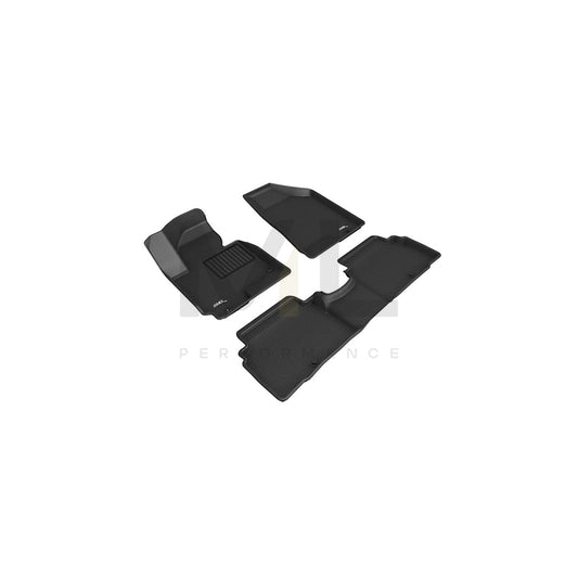 3D L1KA02601509 Floor mat set for KIA Sportage III (SL) Elastomer, Front, Rear, Quantity: 3, Black | ML Performance Car Parts