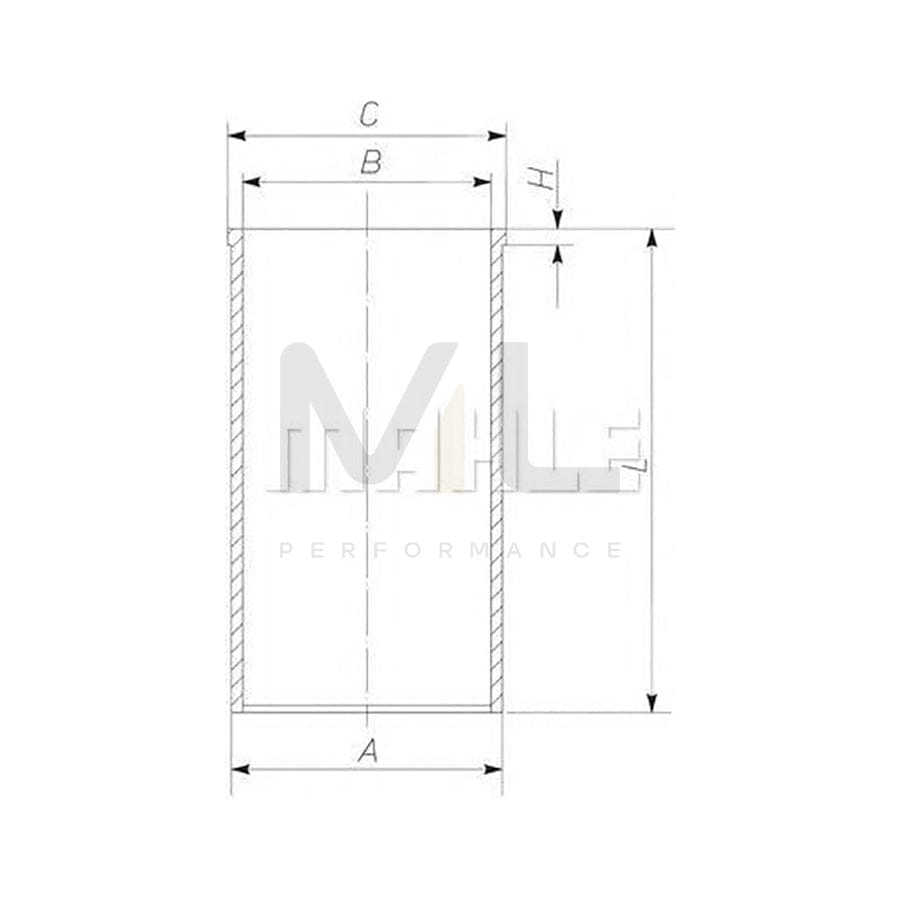 MAHLE ORIGINAL 001 WV 09 Cylinder Sleeve 87mm | ML Performance Car Parts