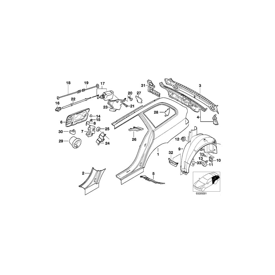 Genuine BMW 51258209625 E39 Actuator Holder (Inc. 525tds, 520d & 530i) | ML Performance UK Car Parts