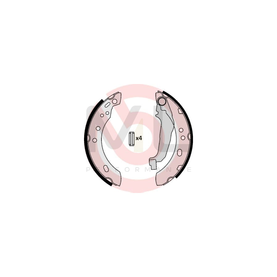 BREMBO S 56 507 Brake Shoe Set for NISSAN Micra II Hatchback (K11) with handbrake lever | ML Performance Car Parts