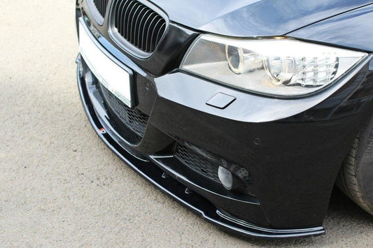 Maxton Design BM-3-91F-MPACK-FD1T Front Splitter V.1 BMW Series 3 E91 M-Pack (Facelift) | ML Performance UK Car Parts