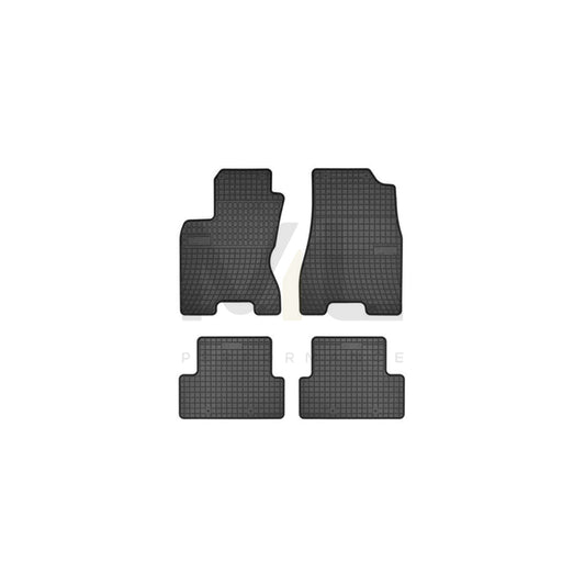 FROGUM Tailored 0455 Floor mat set for NISSAN X-Trail (T31) Elastomer, Front and Rear, Quantity: 4, Black | ML Performance Car Parts