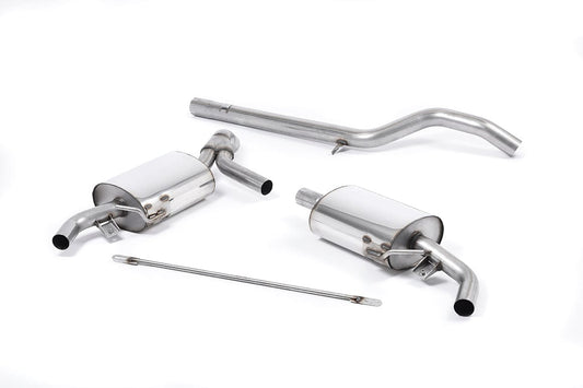 MillTek SSXRN408 Renault Clio Non-Resonated Cat-Back Exhaust with OE Trims