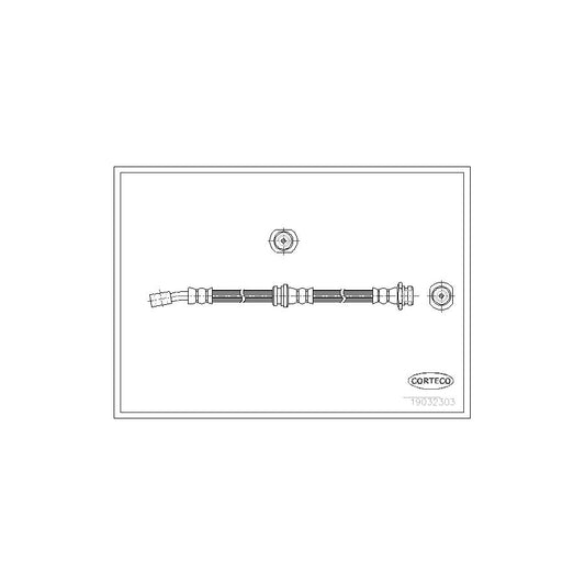 Corteco 19032303 Brake Hose For Suzuki Baleno | ML Performance UK