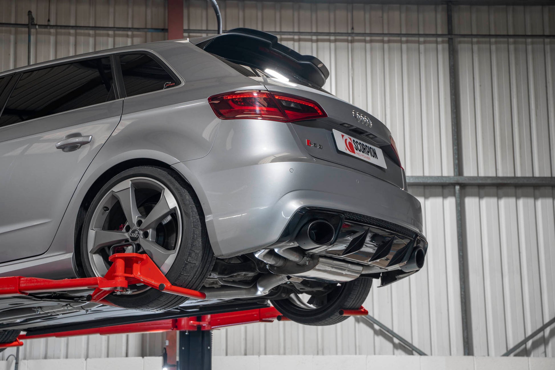 Scorpion SAUS107CF Audi RS3 8V Non-Res Cat-Back System Without Valves | ML Performance UK UK
