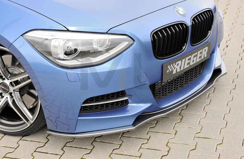 Rieger 00099231 BMW 1 Series F20 F21 Front Splitter 2 | ML Performance UK Car Parts