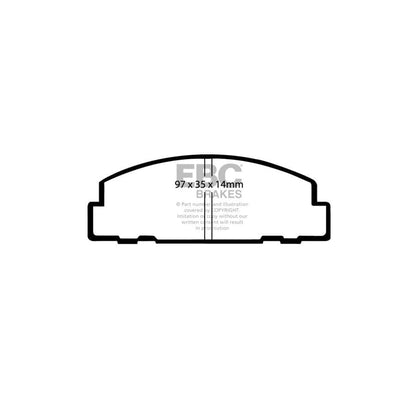 EBC PDKF576 Daihatsu Domino Ultimax Front Brake Pad & Plain Disc Kit 2 | ML Performance UK Car Parts