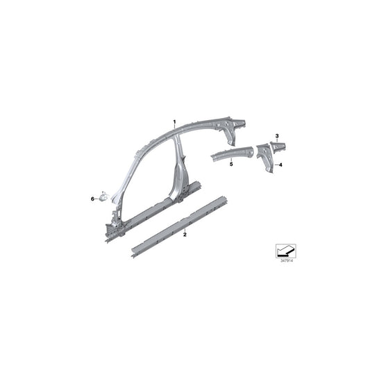 Genuine BMW 41008063222 F82 Bracket, Front Brace, Right (Inc. M4, M4 CS & M4 GTS) | ML Performance UK