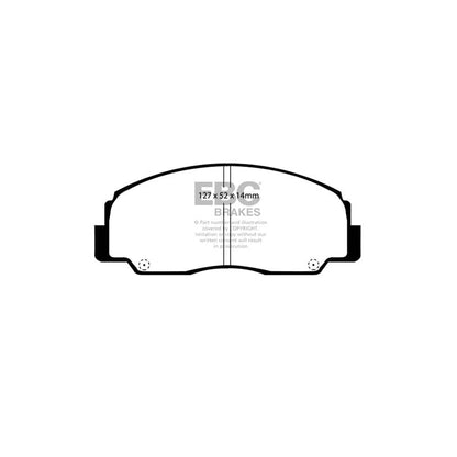 EBC PDKF579 Daihatsu Ultimax Front Brake Pad & Plain Disc Kit (Inc. Feroza, Fourtrak, Rugger, Sportrak) 2 | ML Performance UK Car Parts