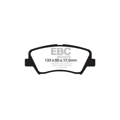 EBC DP41874R Hyundai Kia Yellowstuff Front Brake Pads 2 | ML Performance UK Car Parts