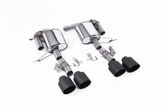 MillTek SSXRR114 Range Rover Sport Valved Rear Silencers with GT-115 Black Tips