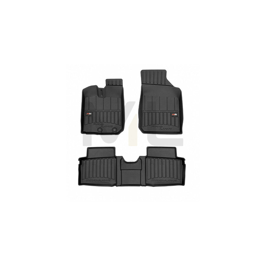 FROGUM Tailored, ProLine 3D427488 Floor mat set for DACIA Spring EV Elastomer, Front and Rear, Quantity: 3, Black | ML Performance Car Parts