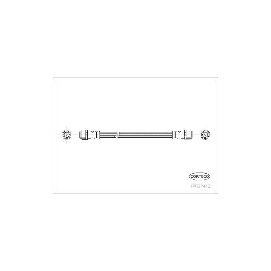 Corteco 19032415 Brake Hose Suitable For Mercedes-Benz A-Class (W168) | ML Performance UK