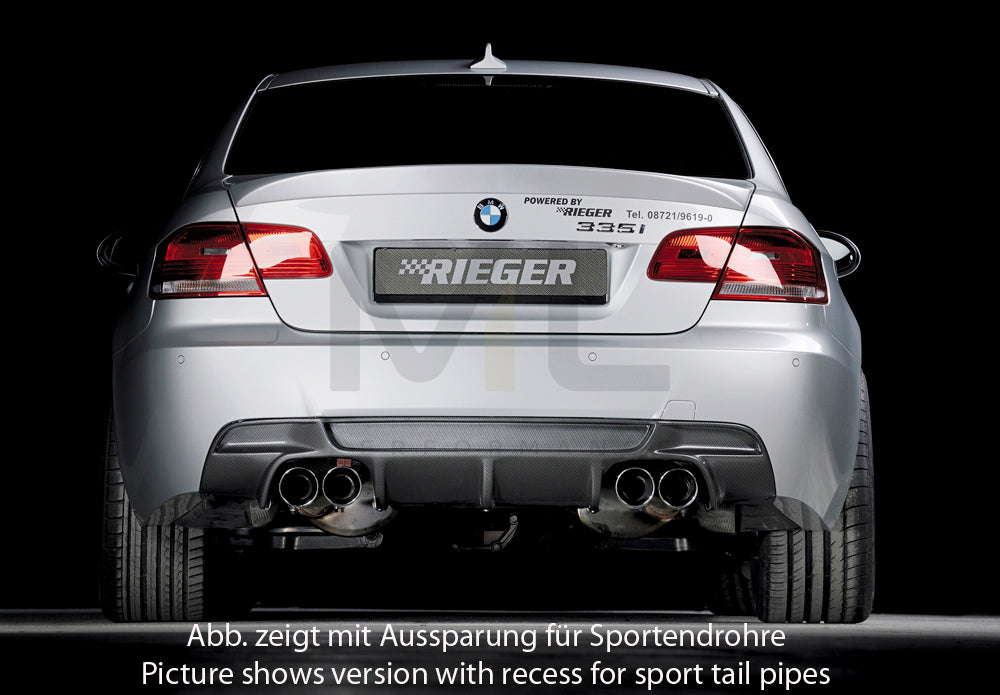 Rieger 00099859 BMW 3 Series E92 E93 Rear Diffuser 5 | ML Performance UK Car Parts