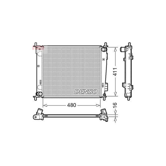 Denso DRM43003 Drm43003 Engine Radiator For Kia Soul I (Am) | ML Performance UK