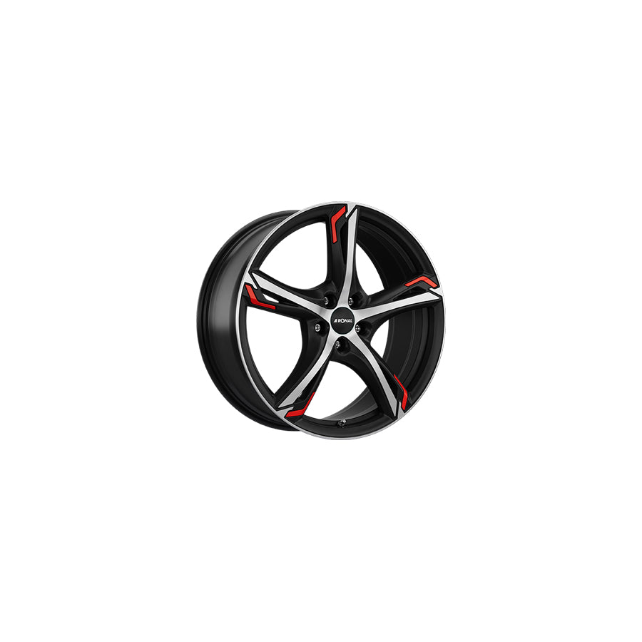 Ronal R62 Red 8.5x20 ET45 62R0855.37X/RED Jetblack-Matt-Diamond Cut Red Wheel | ML Performance UK Car Parts