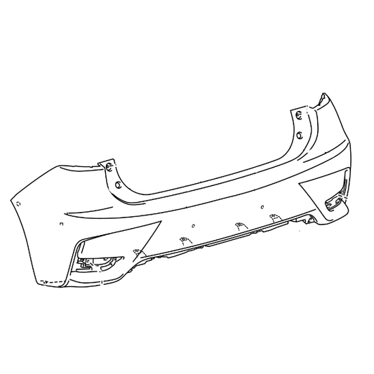 Genuine Lexus 52159-76904 CT S Phase 1 Rear Bumper