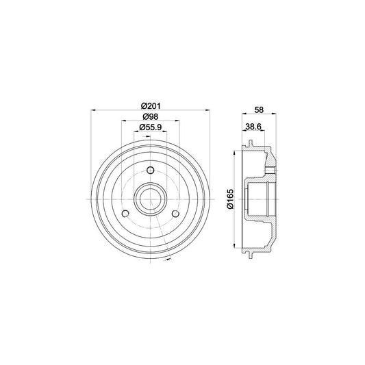 Hella 8FT 351 335-011 Dryer, Air Conditioning