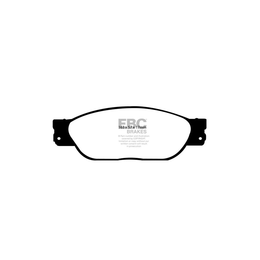 EBC DP31220C Ford Jaguar Lincoln Redstuff Front Brake Pads - Girling/TRW Caliper (Inc. Thunderbird, S-Type, LS) 2 | ML Performance UK Car Parts