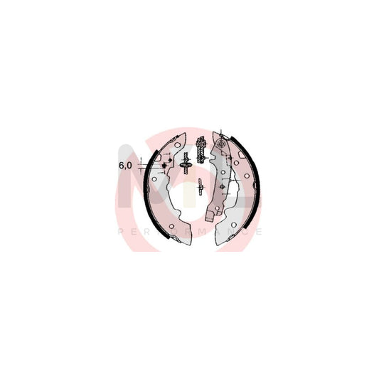 BREMBO S 68 508 Brake Shoe Set with handbrake lever, with accessories | ML Performance Car Parts