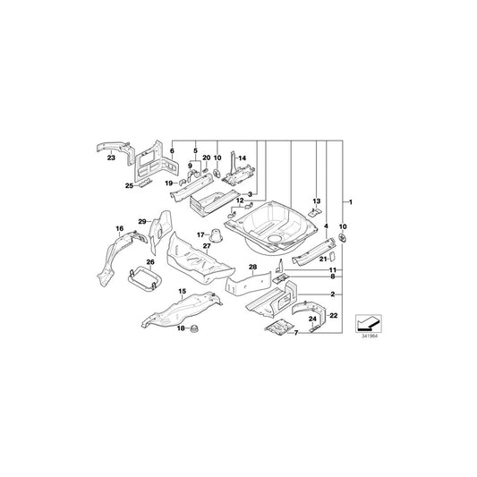 Genuine BMW 41118203759 E46 Left Shock Absorber Support (Inc. 328Ci, M3 & 320Cd) | ML Performance UK