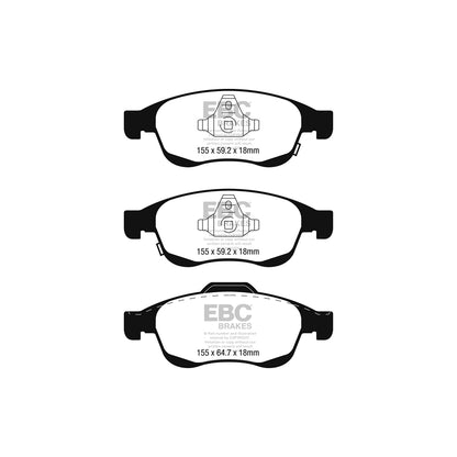 EBC DP22247 Fiat Jeep Greenstuff Front Brake Pads (Inc. 500X & Renegade) 2 | ML Performance UK Car Parts