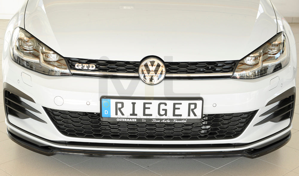 Rieger 00088148 VW Mk7 Golf Front Splitter (GTI, GTD & GTE) 6 | ML Performance UK Car Parts