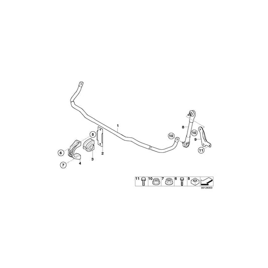 Genuine BMW 31306781542 E63 E64 Right Swing Support (Inc. 635d, 645Ci & 650i) | ML Performance UK Car Parts