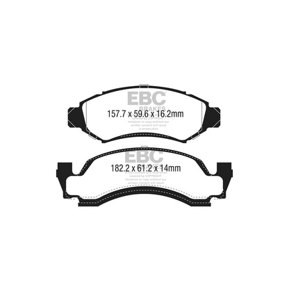 EBC DP41265R Ford F-150 Yellowstuff Front Brake Pads 2 | ML Performance UK Car Parts