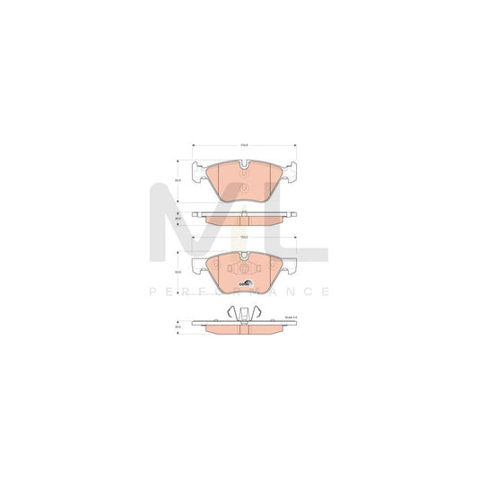 TRW Cotec Gdb1662 Brake Pad Set For Bmw 1 Series Prepared For Wear Indicator | ML Performance Car Parts