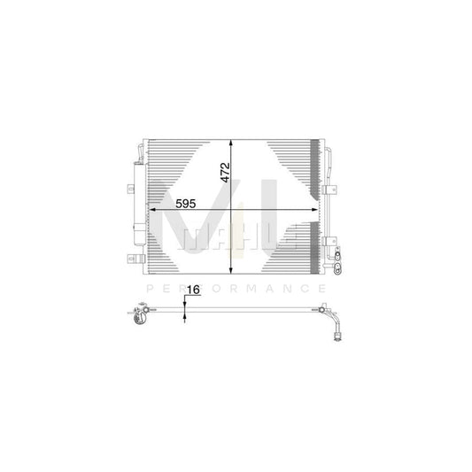 MAHLE ORIGINAL AC 273 000S Air conditioning condenser with dryer | ML Performance Car Parts