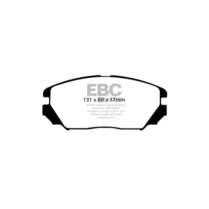 EBC PDKF952 Hyundai Sonata Ultimax Front Brake Pad & Plain Disc Kit - Akebono Caliper 2 | ML Performance UK Car Parts