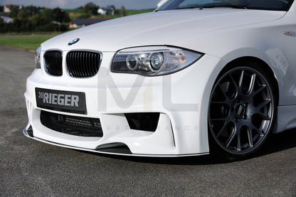 Rieger 00035030 BMW 1 Series E81 E82 E87 E88 Front Bumper 4 | ML Performance UK Car Parts