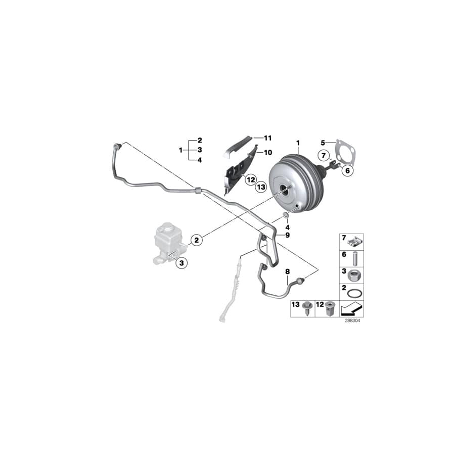 Genuine BMW 11668508017 E71 F15 F16 Vacuum Pipe With Non-Return Valve (Inc. X5 M50dX & X6 M50dX) | ML Performance UK Car Parts
