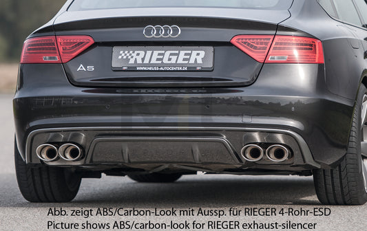 Rieger 00088041 Audi B8 B81 A5 Rear Diffuser 1 | ML Performance UK Car Parts