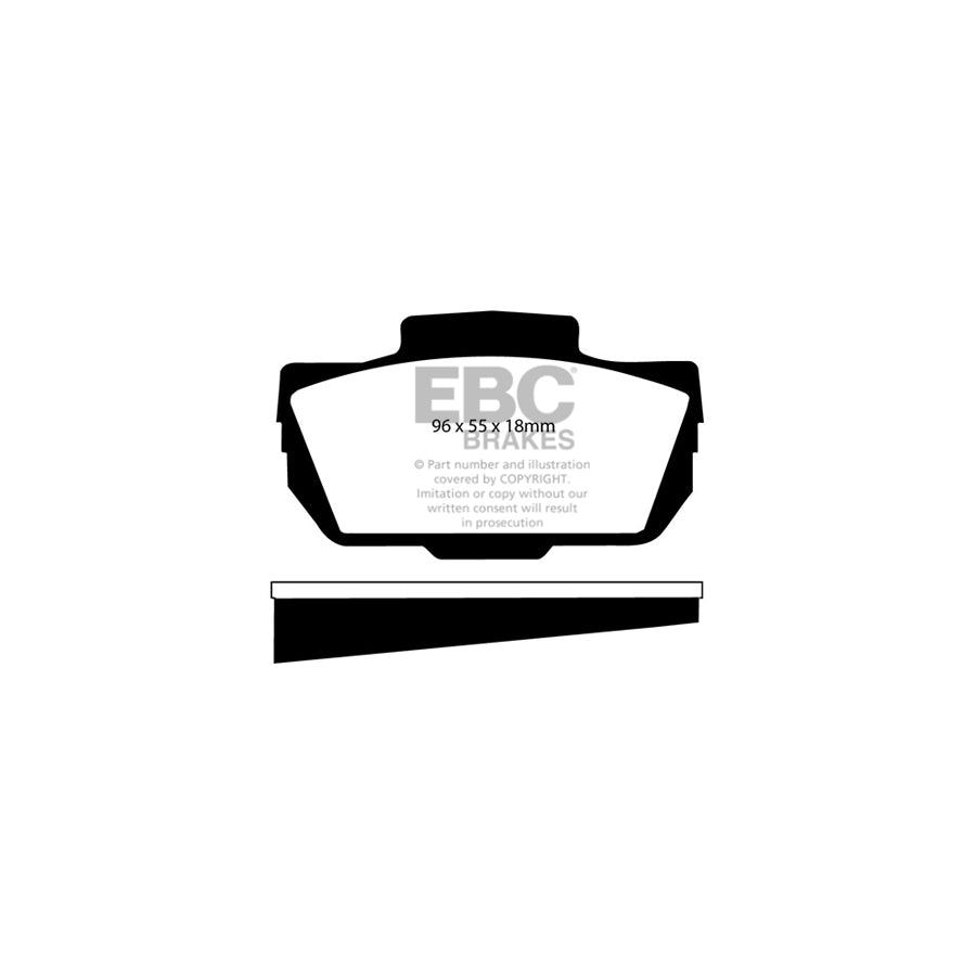 EBC DP9149 Honda Saab Orangestuff Front Brake Pads  2 | ML Performance UK Car Parts