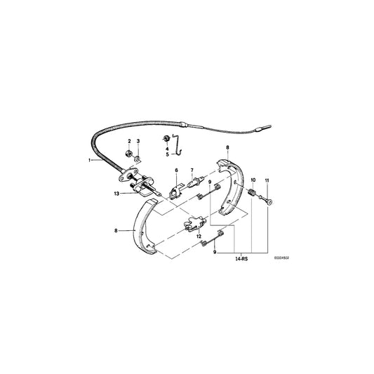 Genuine BMW 34411100554 E12 E24 Clip (Inc. 325ix, 528 & 3.3L) | ML Performance UK Car Parts