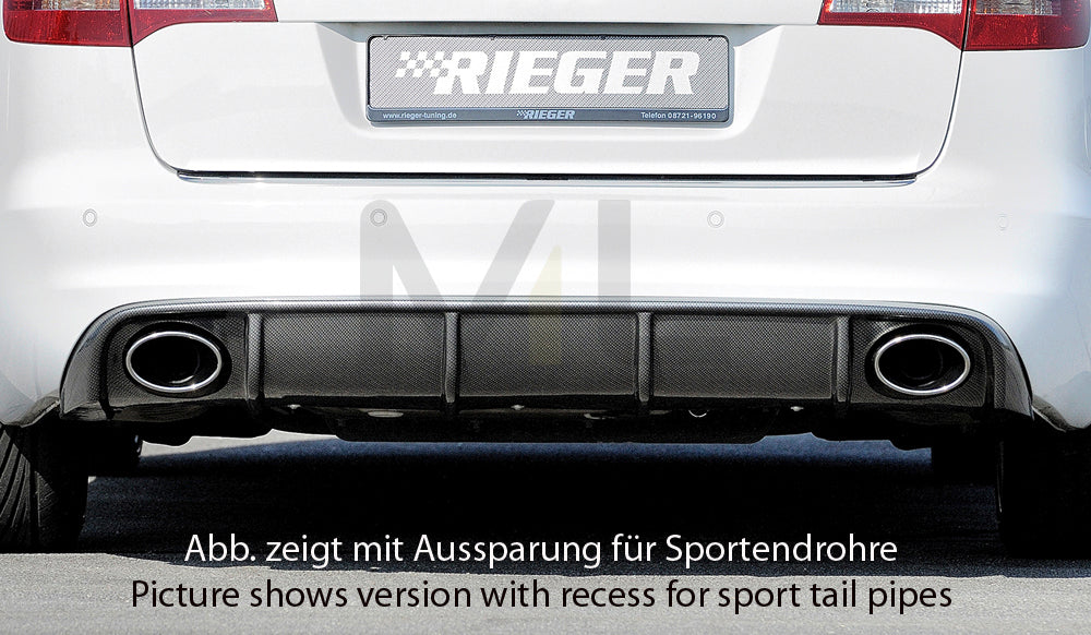 Rieger 00099226 Audi 4F A6 Rear Diffuser 1 | ML Performance UK Car Parts