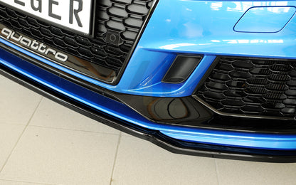 Rieger 00088161 Audi 8V RS3 Front Splitter 8 | ML Performance UK Car Parts