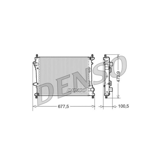 Denso DRM09037 Drm09037 Engine Radiator For Fiat Multipla (186) | ML Performance UK