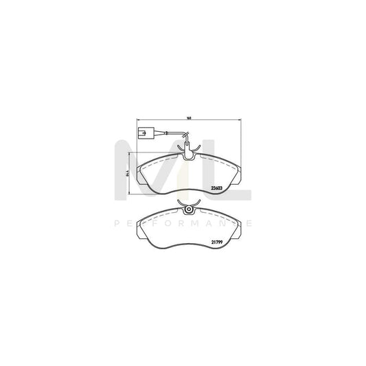 Brembo P 23 084 Brake Pad Set With Brake Caliper Screws | ML Performance Car Parts