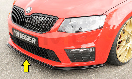 Rieger 00088106 Skoda 5E Octavia RS Front Splitter 1 | ML Performance UK Car Parts