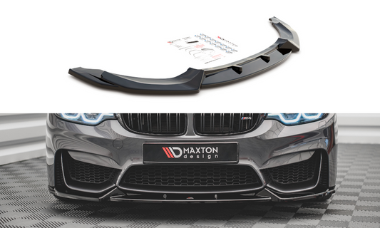 Maxton Design BM-4-82-M-FD1T Front Splitter BMW M4 F82 | ML Performance UK Car Parts