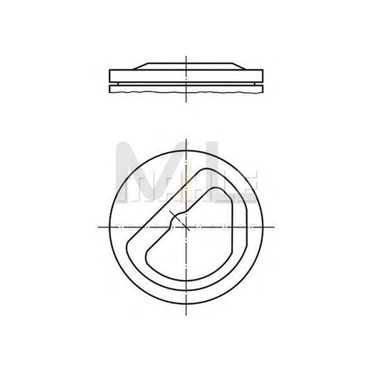 MAHLE ORIGINAL 082 10 00 Piston 89,01 mm, with piston rings | ML Performance Car Parts